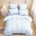 Nayoroom Blue Gingham Duvet Cover Set Full Plaid Checkered Bedding