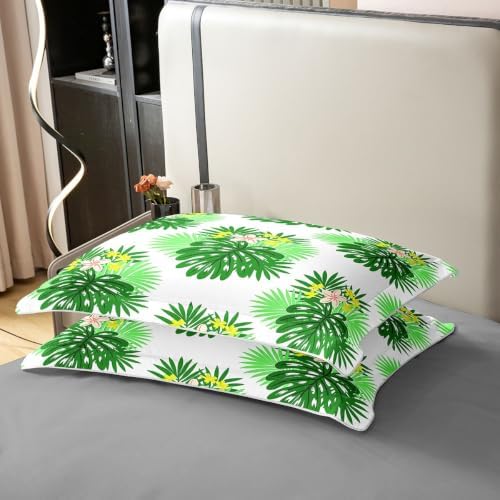 Erosebridal Green Botanical 100% Cotton Queen Comforter Cover Nature