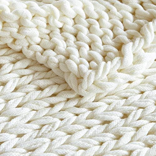Madison Park Chunky Double Knit All Season Throw Blanket, 50 x 60