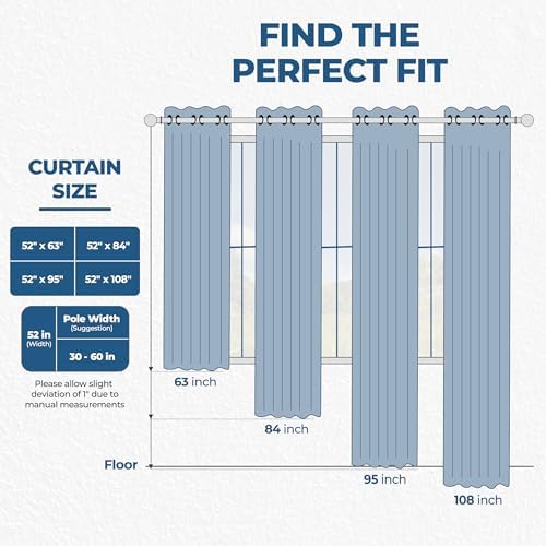 SUPERIOR Blackout Curtains, Room Darkening, Bedroom, Drapes, Kitchen