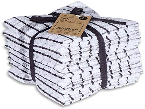 AMOUR INFINI Kitchen Dish Cloths Set of 8 - Ultra Soft, Highly