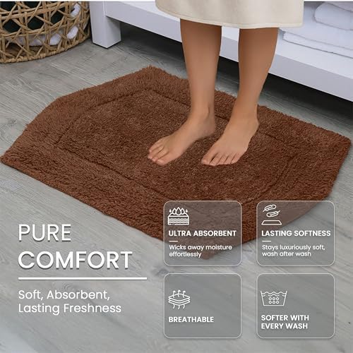 Home Weavers 100% Cotton Tufted Waterford Collection, Extra Soft and