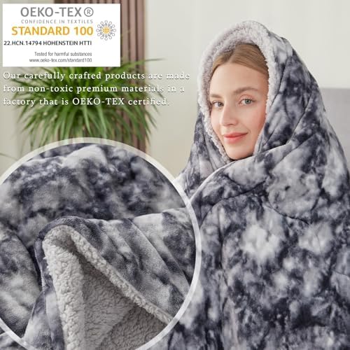 CHOSHOME Thick & Warm Sherpa Fleece Blanket Cal King for Winter Bed