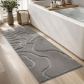 Soft Bathroom Rugs Runner 24" x 60",Non-Slip Absorbent Bath Mat, Light