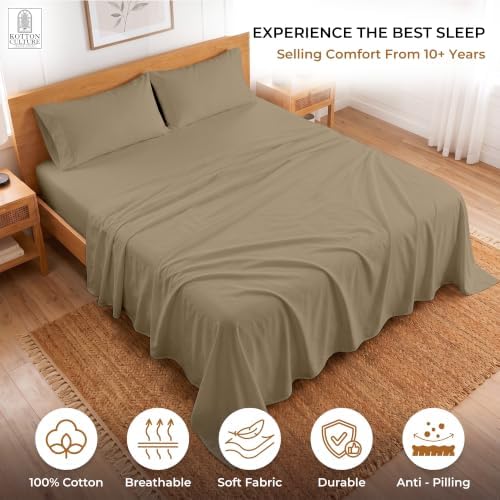 Kotton Culture Bed Sheets 4 Piece 100% Egyptian Cotton 600 Thread