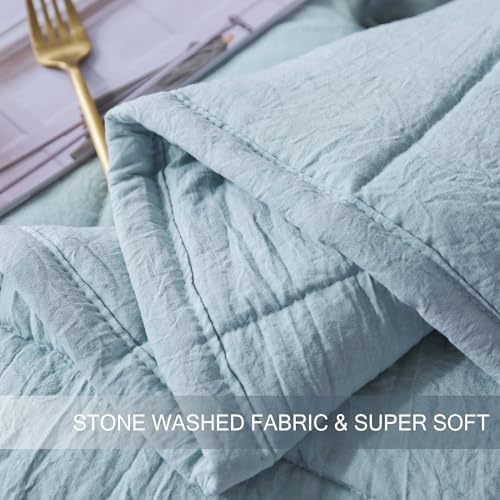 Oversized King Quilt Set, 3 Pieces Lightweight Microfiber Bedspread
