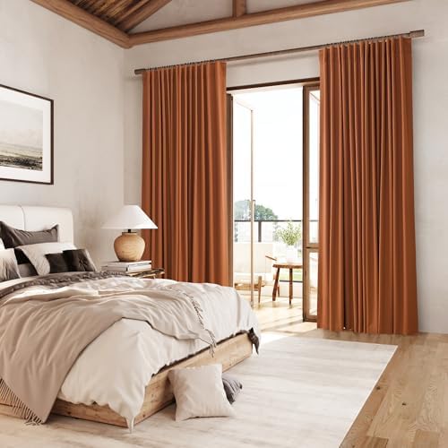 Boho Blackout Curtains 96 Inch Length 2 Panel Set for Bedroom Living