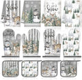 Moukeren 12 Pcs Christmas Kitchen Accessories Set, Woodland Snowman