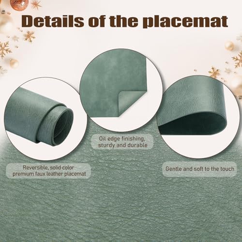 UnivoColors Placemats,Heat Resistant Placemats Set of 6 Washable 12 x