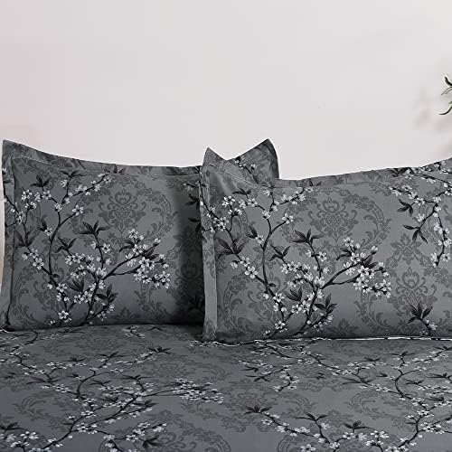 Soft Bedding Duvet Cover Set with Zipper Closure and Corner Ties