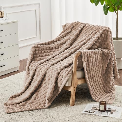 FY FIBER HOUSE Bed Blanket for Couch Soft Warm Fuzzy King Size