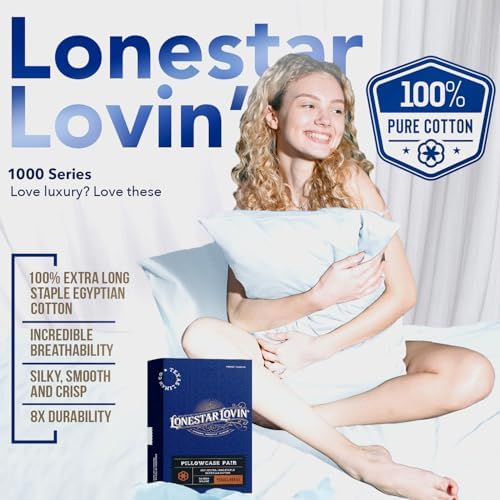 TEXAS LINEN CO. Luxury Egyptian Cotton King Taupe Pillow Cases Set of