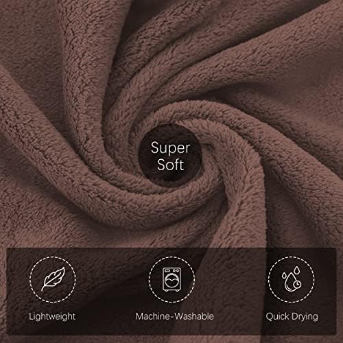 TENSTARS Luxury Silk Hemming Towel Set - Light Thin Quick Drying - 2