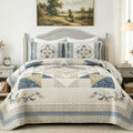 Dobuyly Patchwork Quilt King Size, Farmhouse Lightweight Bedspread