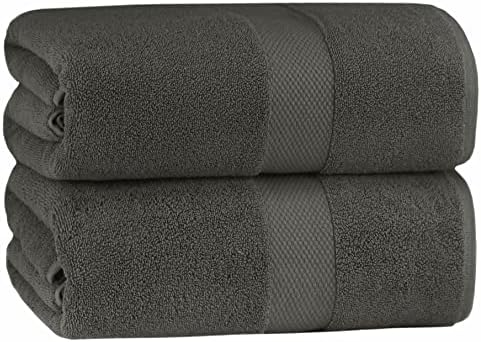COTTON CRAFT Luxury Hotel Bath Sheet - 2 Pack Oversized 100% Cotton