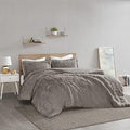 Intelligent Design Malea Duvet Cover Set, Full/Queen, 3 Piece, Grey