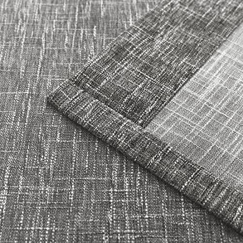 Central Park Ombre Semi Sheer Curtain, Cream White to Grey, 40" Wx84