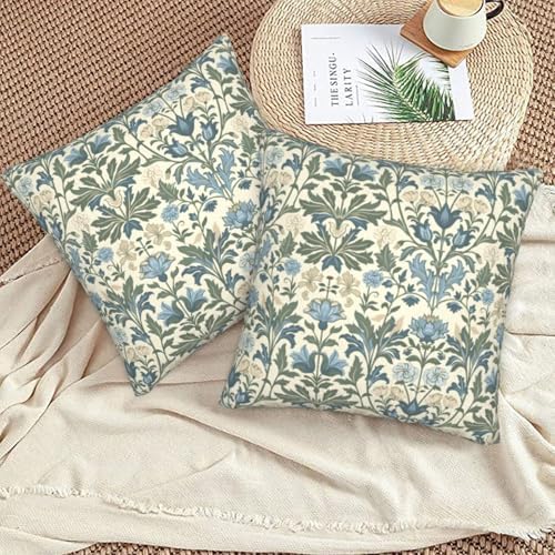 Famame Decorative Pillow Covers Set of 2 Vintage Traditional Floral