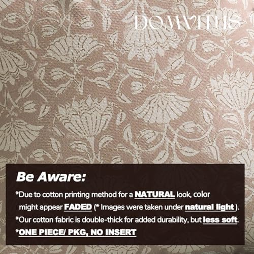DOMVITUS Floral Pillow Covers 20x20 Decorative Throw Pillow Covers