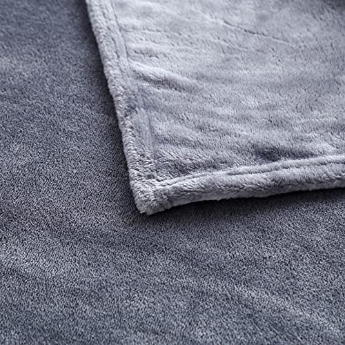 Faux Fur Throw Blanket,80" X 60" Cozy Soft Fleece Fluffy Brown Throw