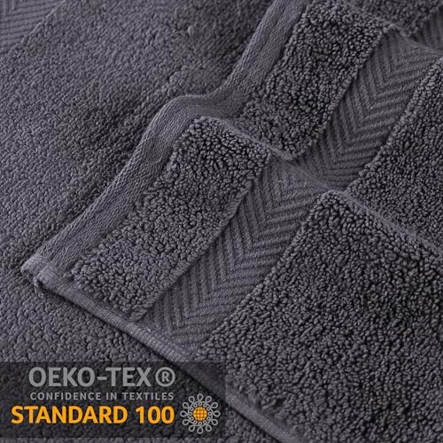 SUPERIOR Cotton Hand Towel Set, Medium Sized Towels, Plush Soft