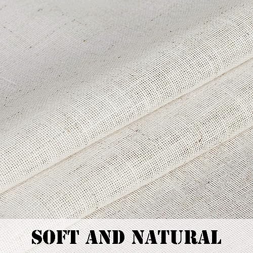 H.VERSAILTEX Living Room Linen Curtains Home Decorative Tab Top