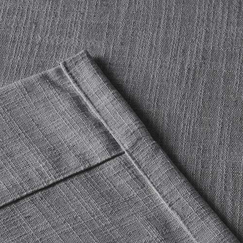 ChadMade Pinch Pleated Faux Linen Drapery Light Filtering Privacy