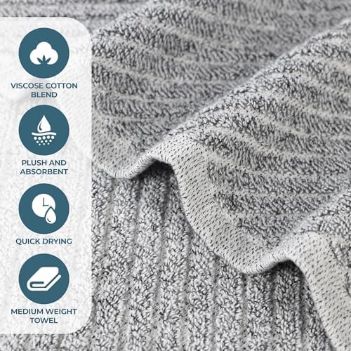 Superior Amelia Viscose Cotton Blend Medium Weight Small Towels, For