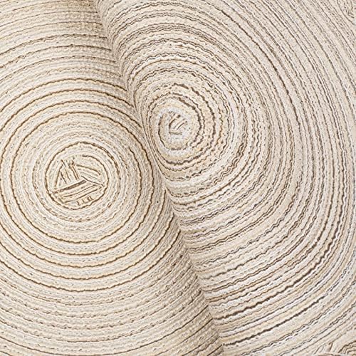 SHACOS Round Placemats Set of 6 Woven Round Table Mats 15 inch Braided