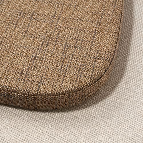 Tromlycs Dining Room Kitchen Chair Seat Cushion Pad 15x16 Inch Burlap