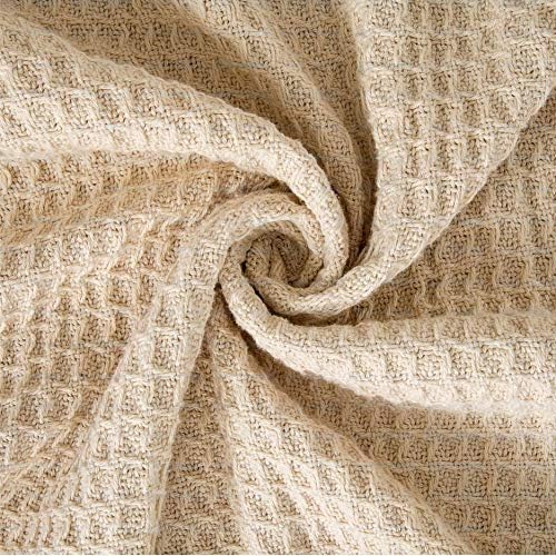 Luxurious 100 percent Combed Cotton Waffle Weave Super Soft, Cozy