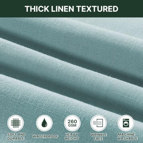 H.VERSAILTEX Linen Textured Table Cloths 54 x 108 Inch Premium Solid