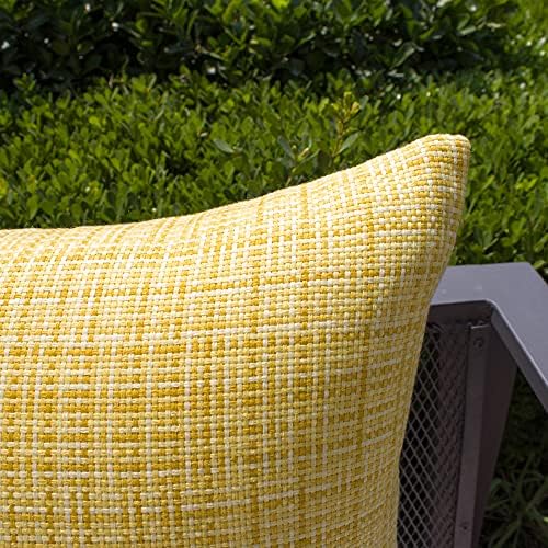 Kevin Textile Outdoor Waterproof 18x18 Inch Pillow Covers 2 Pack
