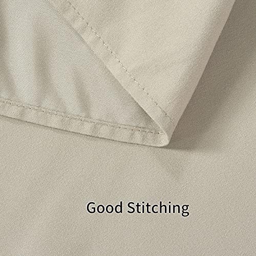 Khaki Ruffle Shower Curtain Farmhouse Fabric Cloth Shower Curtains for