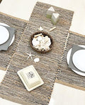 Chardin home Natural Jute Table Runner 13x36 Inch – Vintage Boho