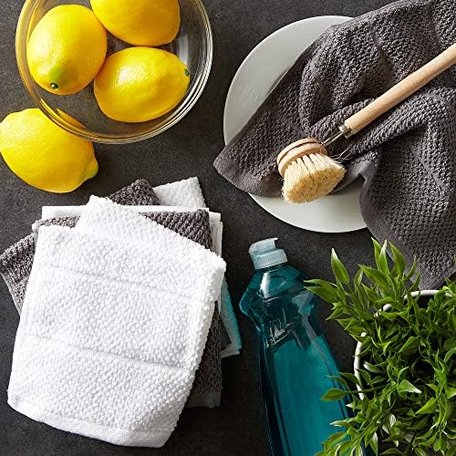 DII Basic Chef Collection, Assorted Terry Kitchen Towel Set, Dishcloth