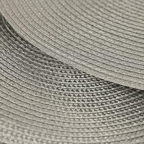 Round Placemats for Dining Table Set of 6,12.6 Inch Small Circle Place