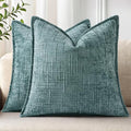 decorUhome Chenille Decorative Throw Pillow Covers 20x20 Set of 2