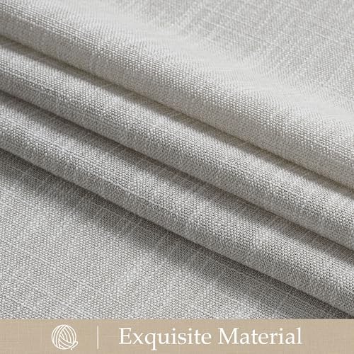 NICETOWN Faux Linen Curtains for Living Room/Bedroom 96 inch Long 2