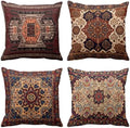 Emvency Throw Pillow Covers Set of 4, 18 x 18 Inch, Carpet Red