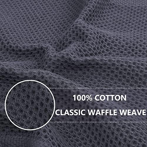 Homaxy 100% Cotton Kitchen Towels and Dishcloths Set of 8, 12 x 12 &