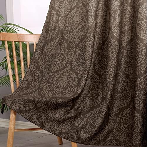 DWCN Ombre Blackout Curtains for Bedroom 52 x 72 inch, 2 Panel Set