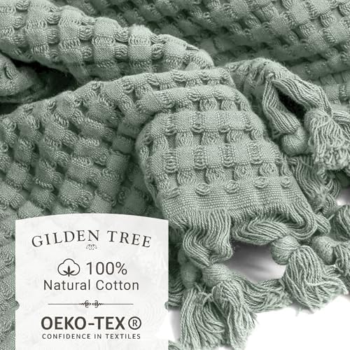 GILDEN TREE Decorative Waffle Hand Towels for Bathroom, 2 Pack