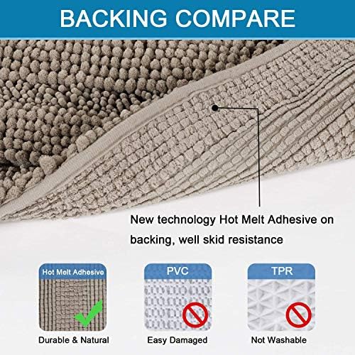 H.VERSAILTEX Bathroom Rugs Bath Rug Set 2 Piece Bathroom Contour Rug