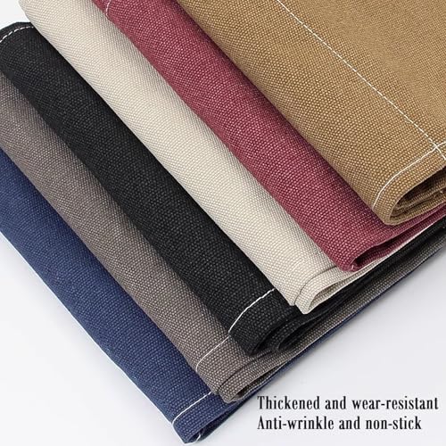 Canvas Work Waist Apron with 4 Pockets, Utility Gardening Half Apron