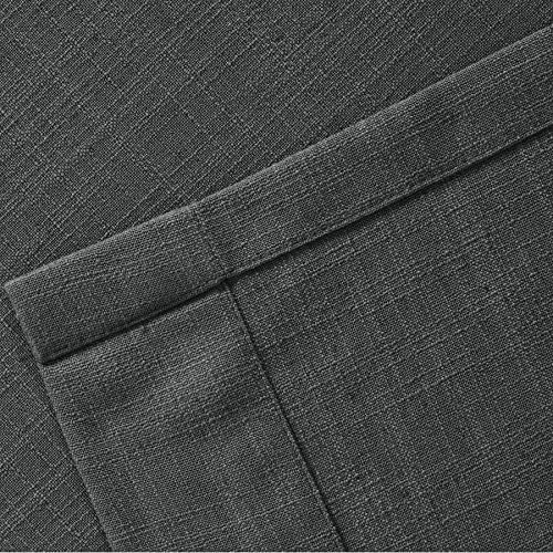Macochico Light Filtering Curtains 63 Inches Long Linen Drapery Panels