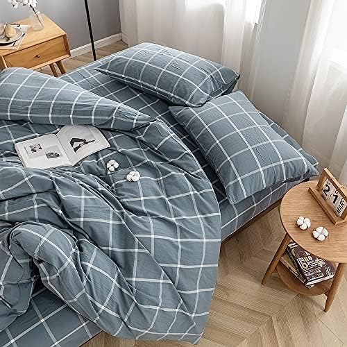 FACE TWO FACE Bedding Duvet Cover Set100% Washed Cotton Duvet Cover