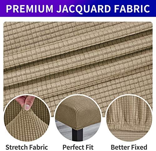 Stretch Chair Covers for Dining Room Set of 6, Removable Washable