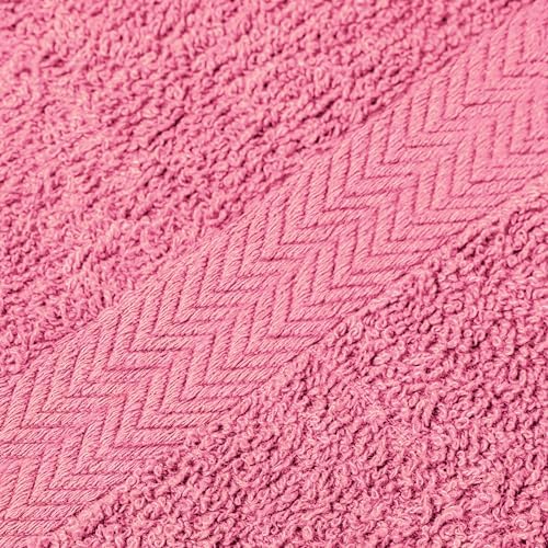 Towel and Linen Mart 100% Cotton 12 Pack Bath Towel Set, Quick Dry