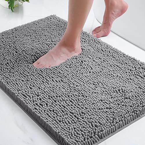 Smiry Luxury Chenille Bath Rug Set, 2 Piece Extra Soft and Absorbent